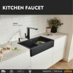 Black Metal Square Type Sink Faucet (L036) - Image 2