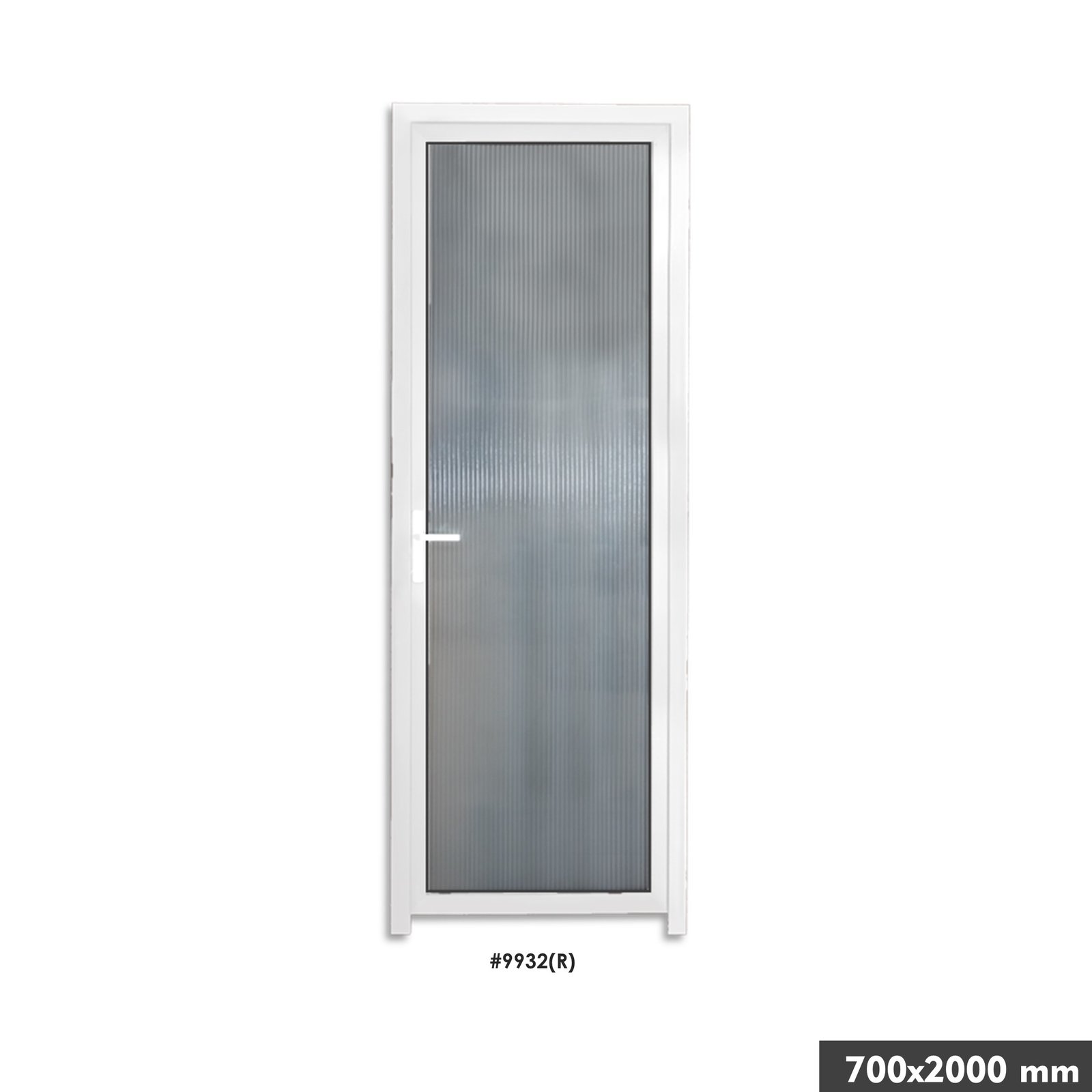 841efdde-4167-4e68-a82f-fe32ed7361ad.jpg White Alluminium Door(frosted Glass) (LEFT) 700x2000mm - Image 1