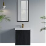 Mirror 400x800mm Black -