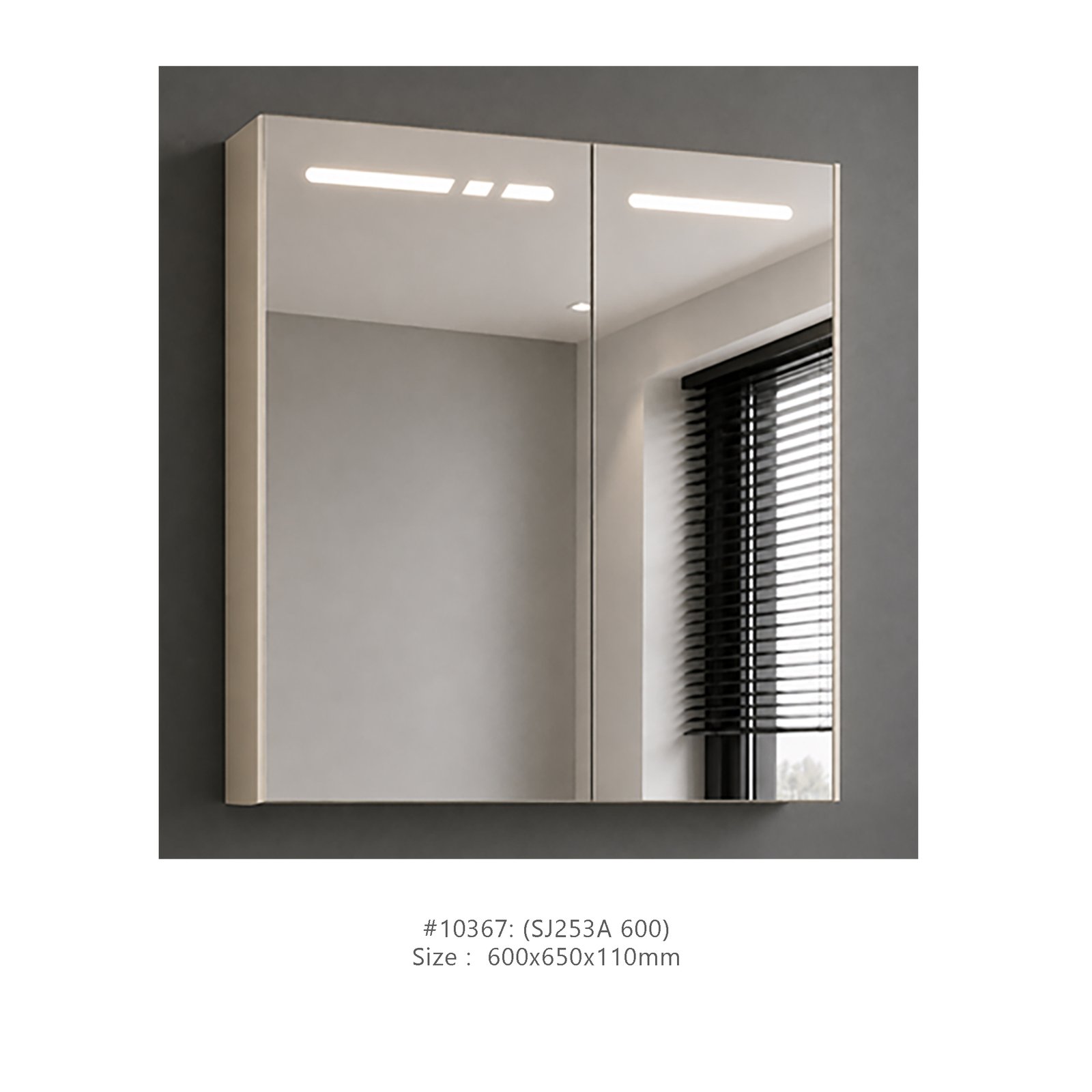 482fd2d8-ae60-4b5d-bb68-d54e3346f74a.jpg Mirror Cabinet SG 600x650x110 (SJ253A 600) - Image 1
