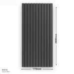Indoor WPC  Wall Panel(SOLID GREY) 2900x170x18mm